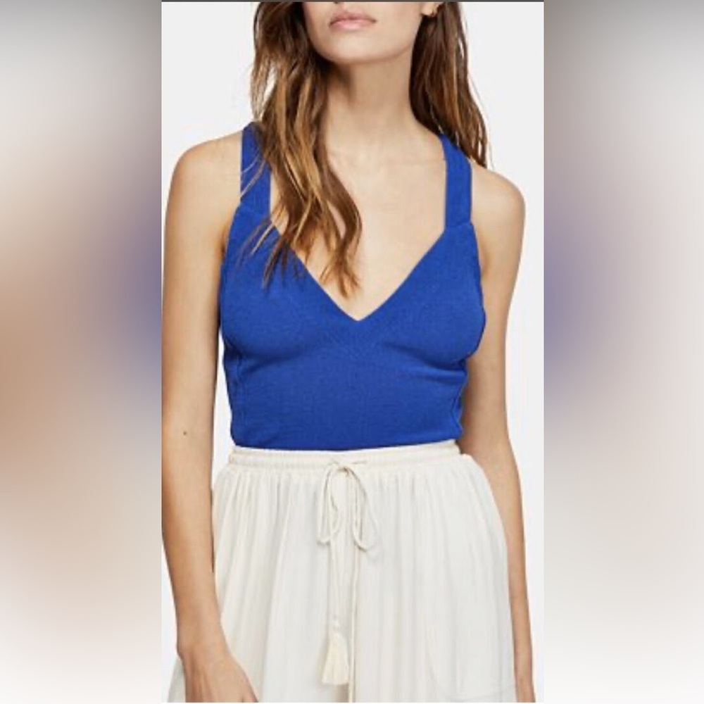 Free People tie back halter top